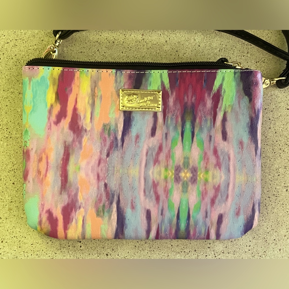 Betsey Johnson Purse 🌈 Tie-Dye Crossbody Wristlet NWOT